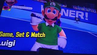 Playing Mario Tennis Fever 