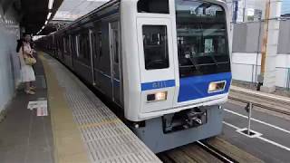 西武　6000系　6111F　試運転　所沢駅発車