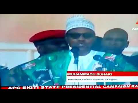 I came into Power in 2005 - President Buhari  During APC Presidential Rally In Ekiti [WATCH VIDEO]