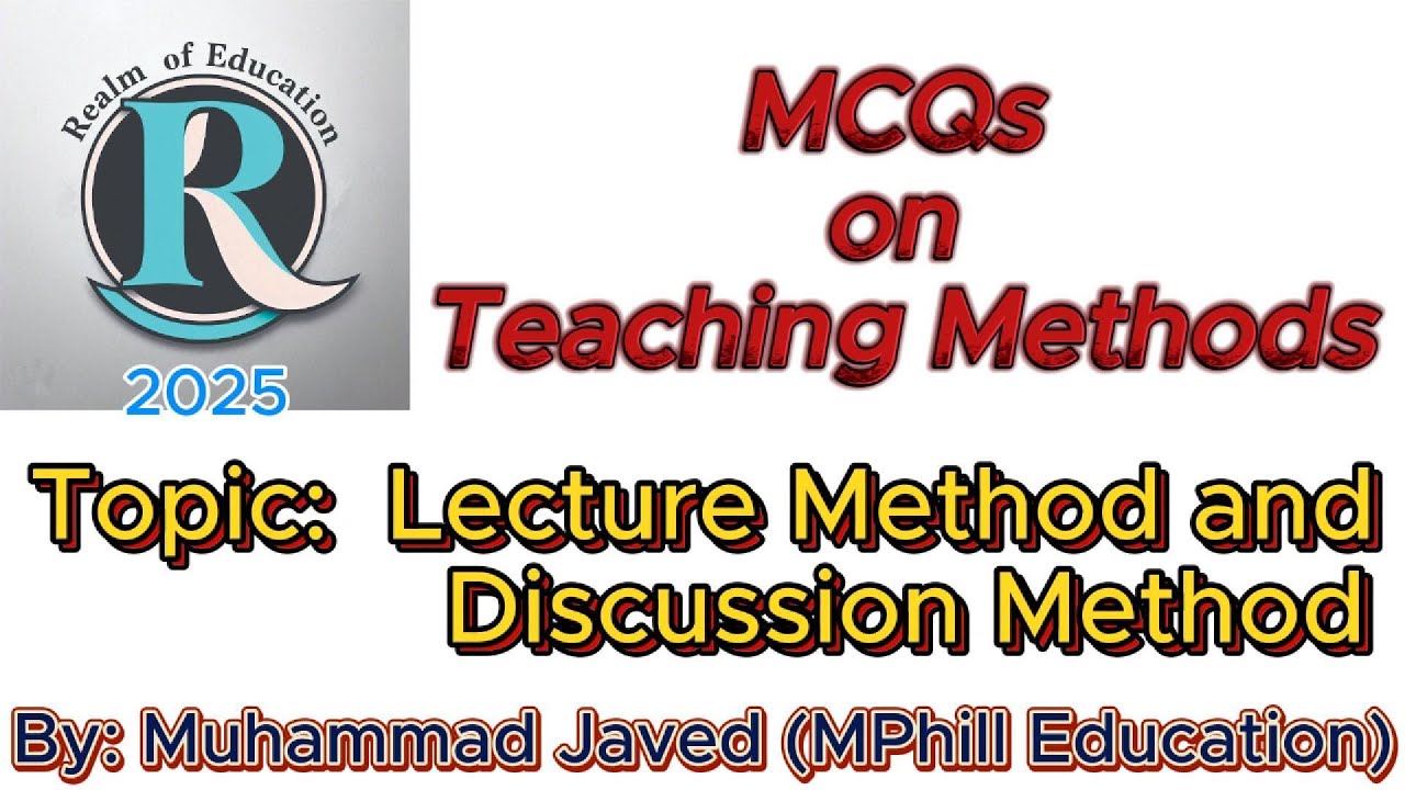 MCQs on Lecture Method and Discussion Method of Teaching - YouTube