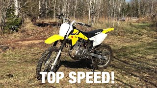 Suzuki Drz 125 TOP SPEED test