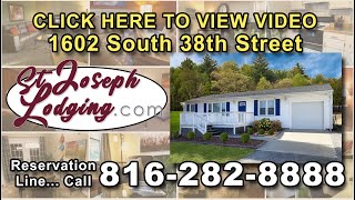 Lodging in St. Joseph, Mo. - Corporate Executive Rental - 1602 South 38th Street - VIDEO TOUR
