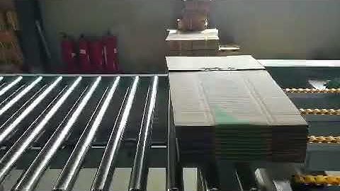 HRB PACK FULLY AUTOMATIC FOLDER GLUER MACHINE WITH AUTOMATIC STITCHER.