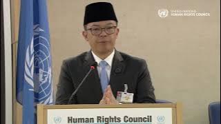 Mr. Sugiono, Minister for Foreign Affairs of Indonesia | #HRC58