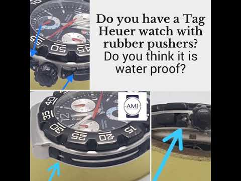 Do you have a Tag Heuer watch with rubber pushers?