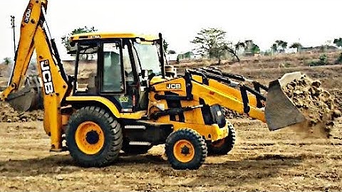 JCB 3DX ecoXcellence Fuel Efficient JCB Backhoe Machine Working and Moving on Difficult Place Video