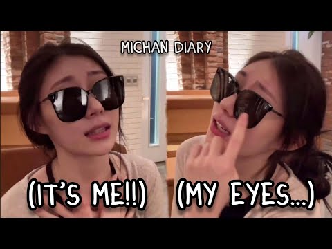 why does chaeryeong *wear glasses* to the company?