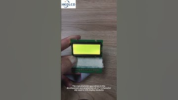 12 * 2 character dot matrix LCD display module, display mode: yellow green, driving 3.3V