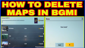 How to delete Map in Battlegrounds Mobile India / Delete Map In Pubg Mobile / Remove Map Pubg Mobile