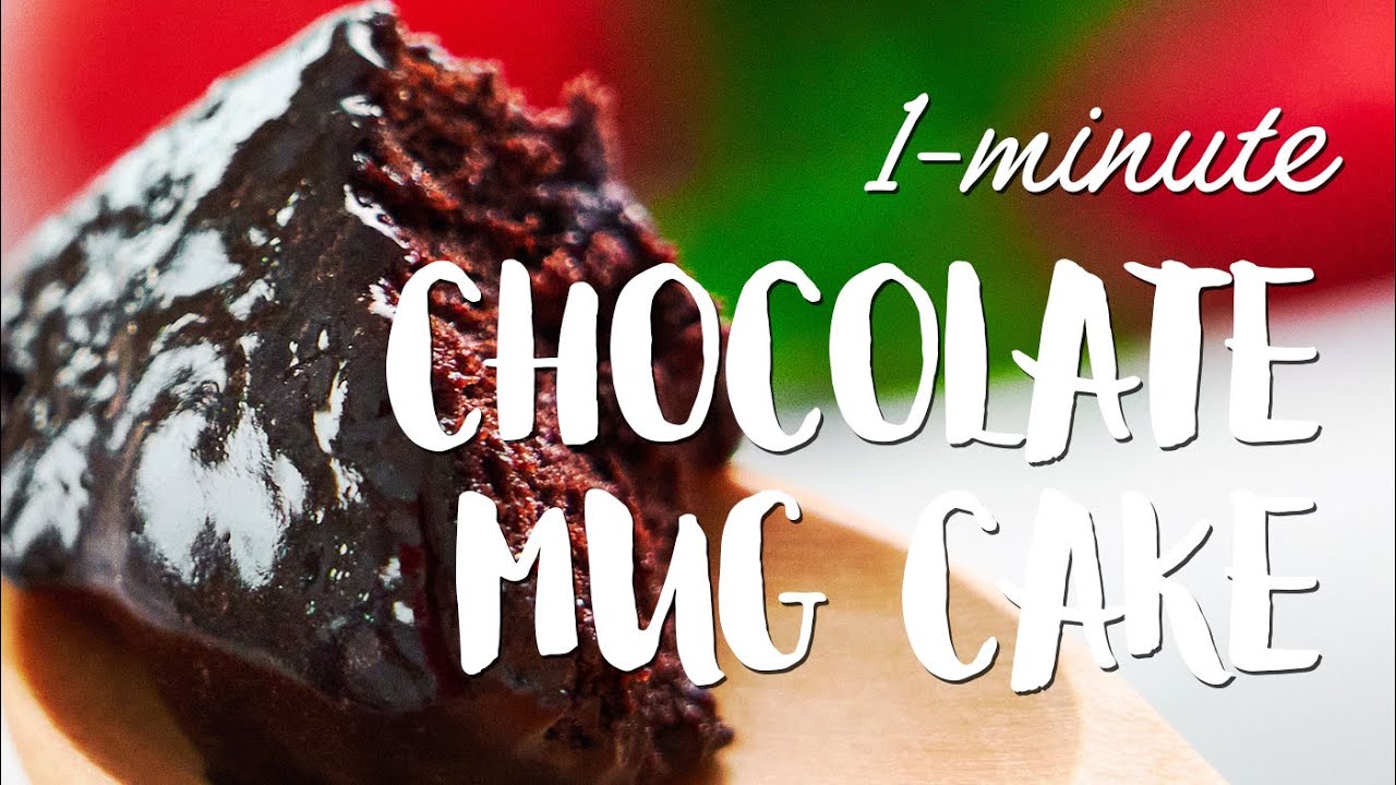 3-Minute Molten Double Chocolate Mug Cake Recipe