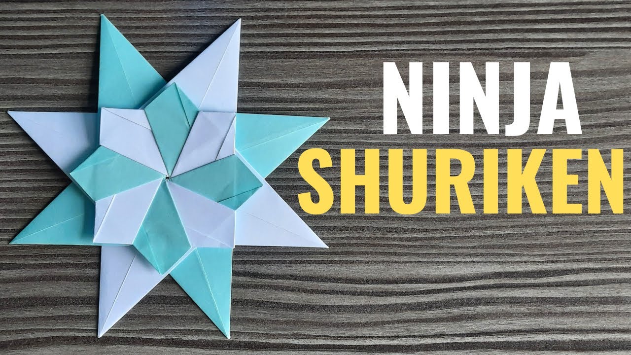 How To Make An 8 Sided Ninja Star | Easy Origami