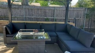 Full Review of NICESOUL Outdoor 7pc Sectional Set(7A)