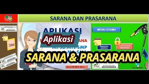Aplikasi Sarana dan Prasarana Sekolah ber QR CODE