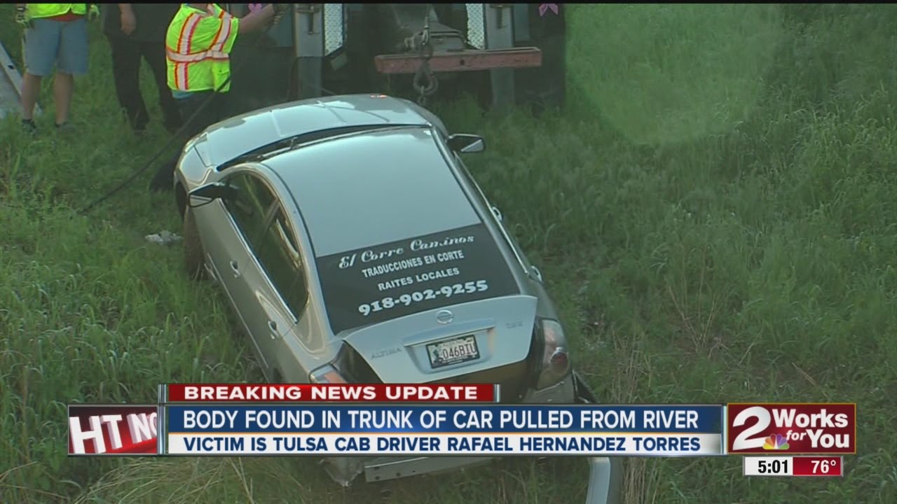 Body found in trunk of car pulled from river - YouTube