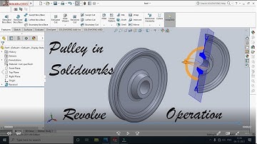 Solid works Pulley Design | Revolve operation