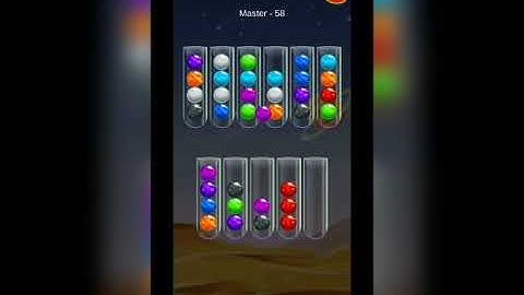 Master golden bubble sort puzzle level 58