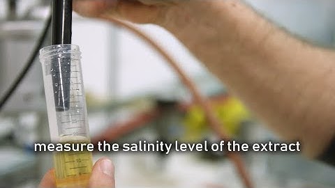 How to measure soil salinity accorrding to the saturated paste method