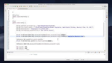 Mobile automation : Google Map iOS  2/2