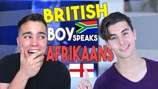 British Boy Speaks Afrikaans |  South African Languages Feat. Corey Schultz