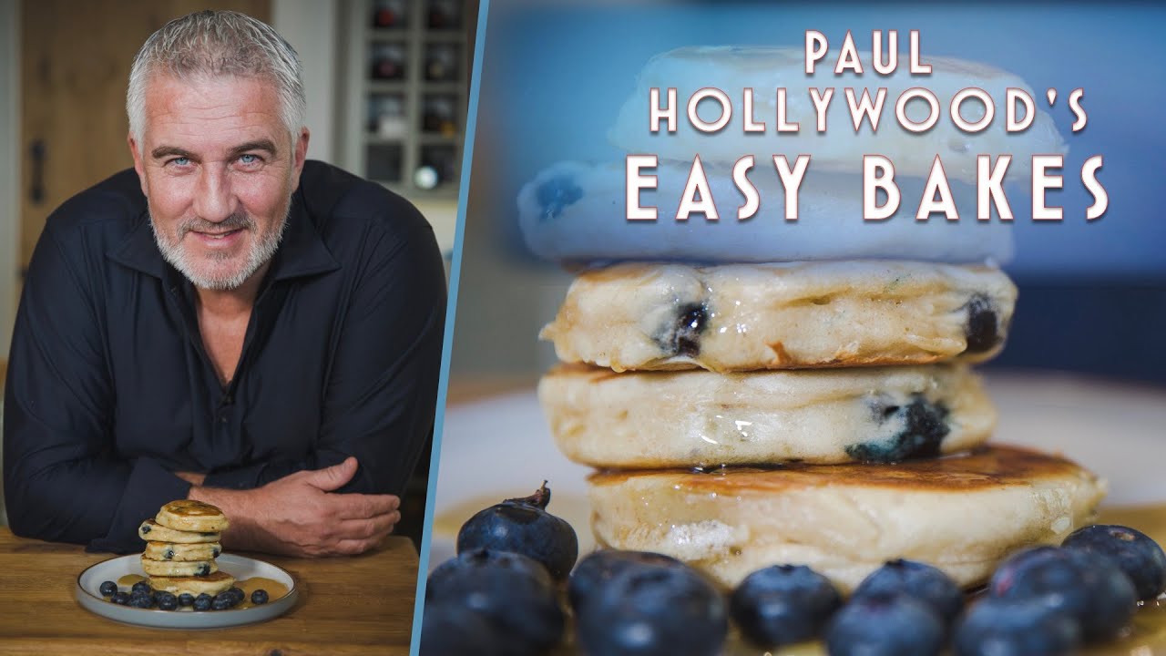 Delicious Blueberry Buttermilk Pancakes | Paul Hollywood's Easy Bakes
