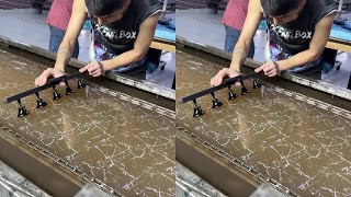 Water transfer marble pattern to enhance hardware products