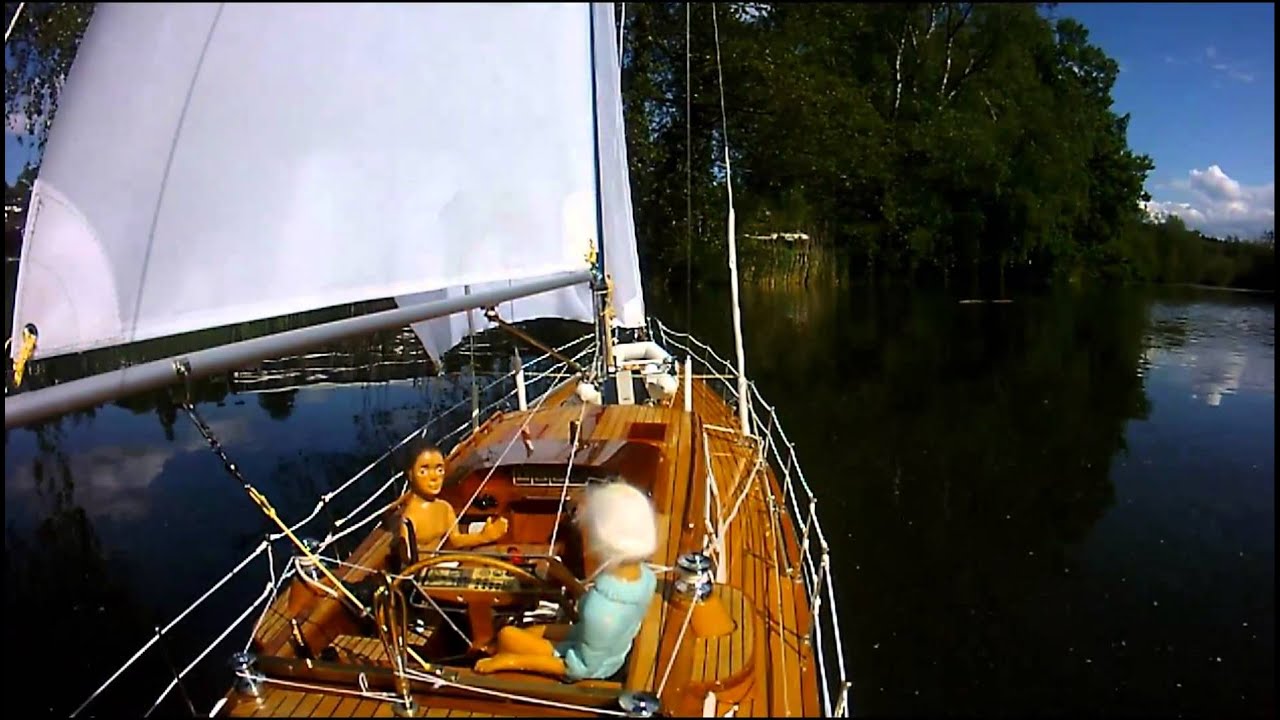 ⁣Flautensegeln auf dem Schübelweiher mit der HR54  rc-Modellsegelyacht