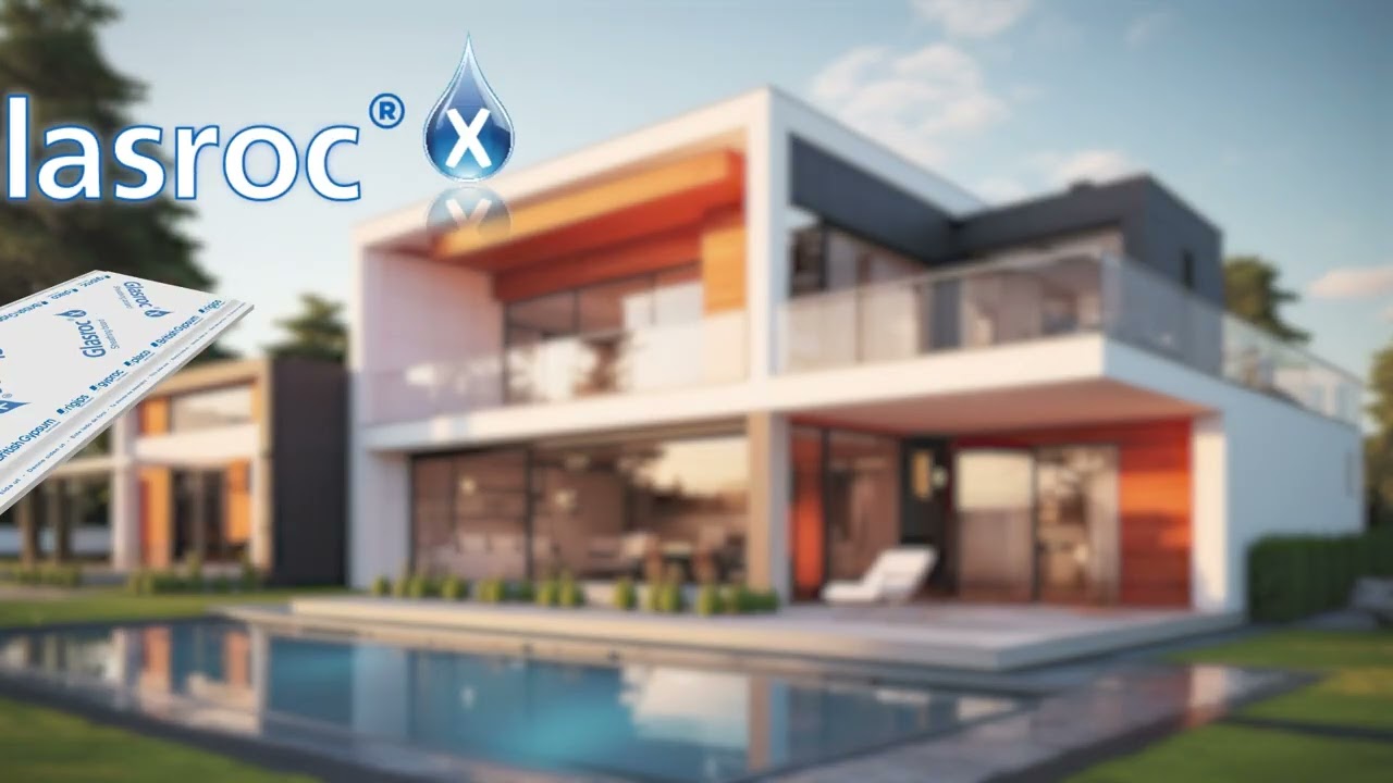 Glasroc® X vs Cement board - Less surface water absorption