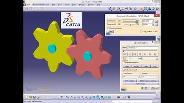 CATIA V5 -  Spur Gear Assembly & Animation