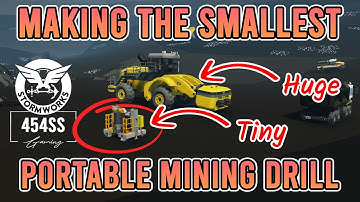 Super draagbare kleine mijnbouwboorcontainer in Stormworks