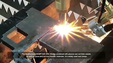 AKMP CNC Router+plasma cutter 2-in-1 machine