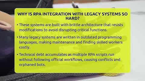 Why Is RPA Integration With Legacy Systems So Hard? - Talking Tech Trends