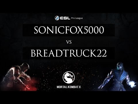 MKX - SonicFox5000 vs. BreadTruck22 - ESL Pro League 2015 - NA Week 1 Semifinal