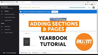 Adding Sections and Pages - Yearbooks