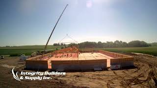 🏗️ Nursery Barn Framing Timelapse | West Branch, IA | Integrity Builders & Supply Inc.