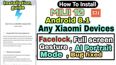 How to Install MIUI 10 Android Oreo For any Xiaomi devices, AI Portrait mode For Xiaomi Devices