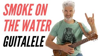smoke on the water power chord lesson guitarlele