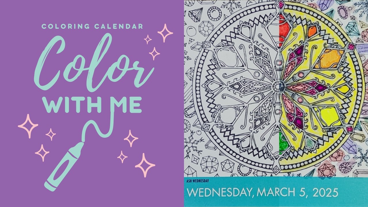 Daily Coloring Calendar 2025 | Color With Me [March 5] (Lo-fi)
