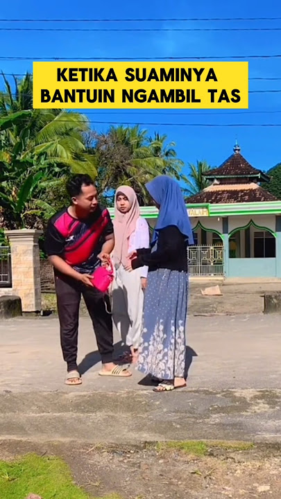 funny moment when wife gets jealous when husband takes another woman's bag ‼️‼️ #lol #funny #jealous