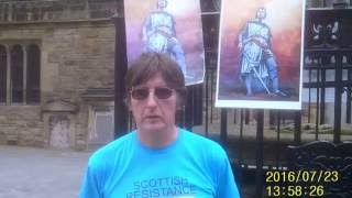 James Scott of Scottish Resistance at Falkirk Martyrs Rally 2016 @MrSPECTRUM7