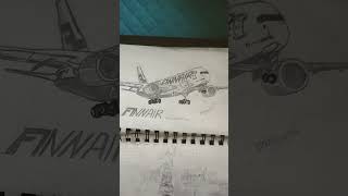 sketching the beast a350-1000 finnair # tag that avation guy#airbus a350#Avation