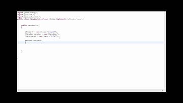 Java Tutorial | GUI | How to create a menu on a JFrame |
