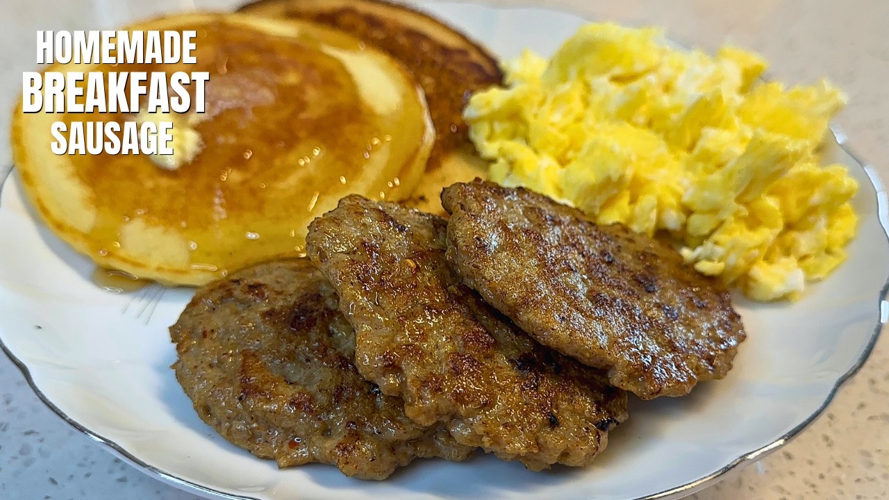 Juicy Homemade Chicken Sausage | Easy High-Protein Breakfast