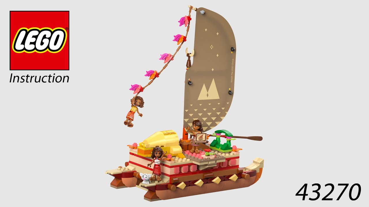 LEGO Instruction - Disney - 43270 - Moana's Adventure Canoe