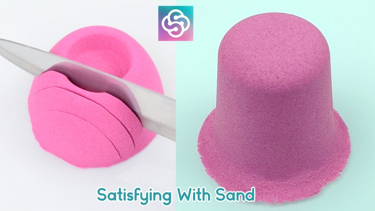New Relaxing and Satisfying Kinetic Sand ASMR Video - Satisying with ...