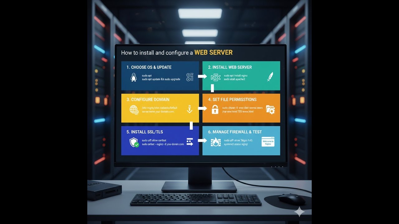 How to install and configure WEB server - YouTube