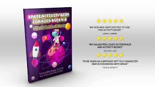 Space Activity Book for Kids Ages 4-8