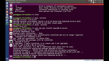 Install JAVA 8, Install API Source Code & Uninstall Java 8 in Ubuntu 16 From Repository