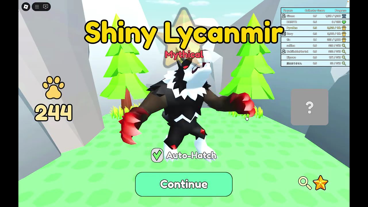Mythical Shiny! on Collect All Pets! Roblox