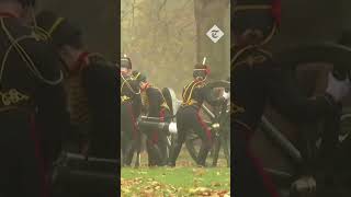 Gun salute in celebration of King Charles 75th birthday