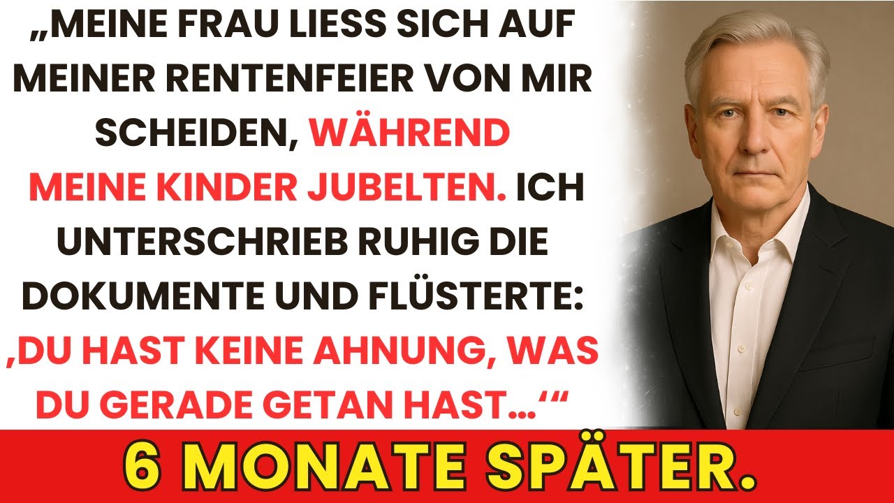Meine Frau Übergab Bei Meiner Pensionierung Die Scheidung – Jetzt Flehen Sie Mich Zurück